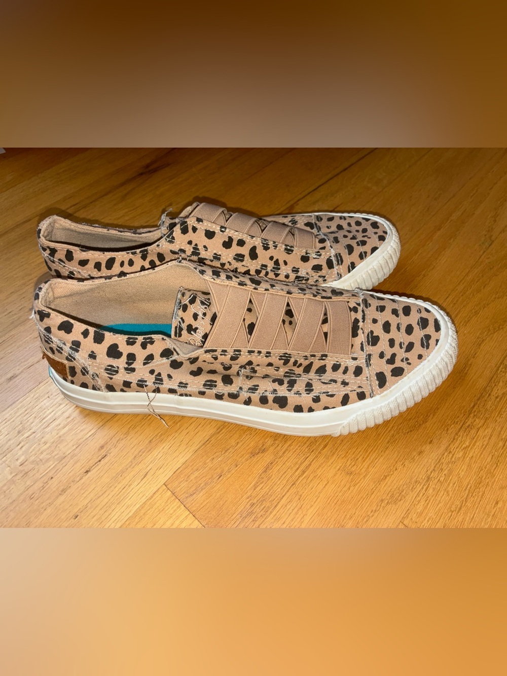 Women's Blowfish Slip-On Leopard Print Canvas Sneakers